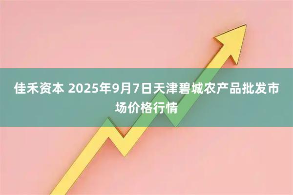 佳禾资本 2025年9月7日天津碧城农产品批发市场价格行情