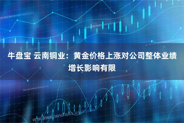 牛盘宝 云南铜业：黄金价格上涨对公司整体业绩增长影响有限