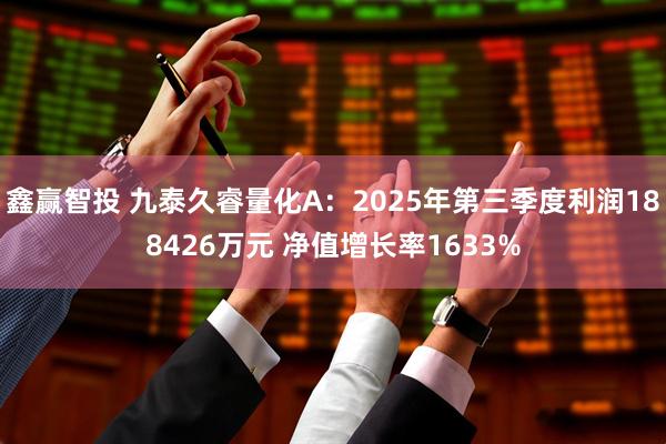 鑫赢智投 九泰久睿量化A：2025年第三季度利润188426万元 净值增长率1633%